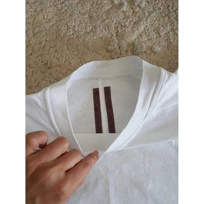 Pre-owned Rick Owens Drkshdw White Cotton T-shirt