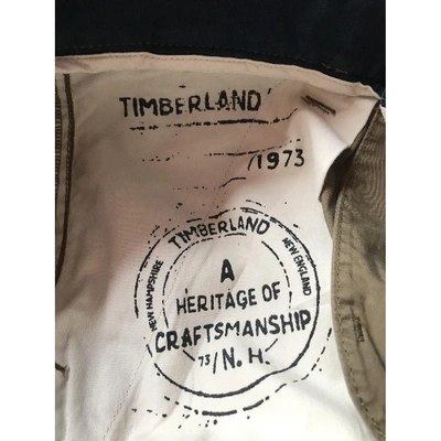 Pre-owned Timberland Trousers In Khaki