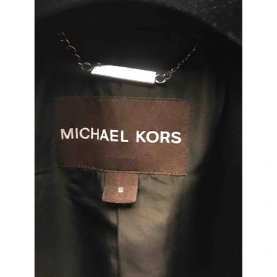 Pre-owned Michael Kors Trenchcoat In Black