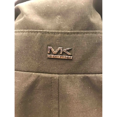 Pre-owned Michael Kors Trenchcoat In Black