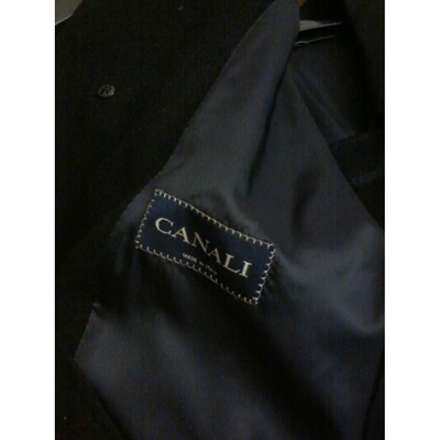 Pre-owned Canali Cashmere Coat In Black