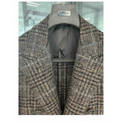 Pre-owned Canali Brown Wool Coat
