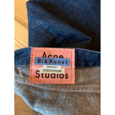 Pre-owned Acne Studios Blue Cotton Jeans