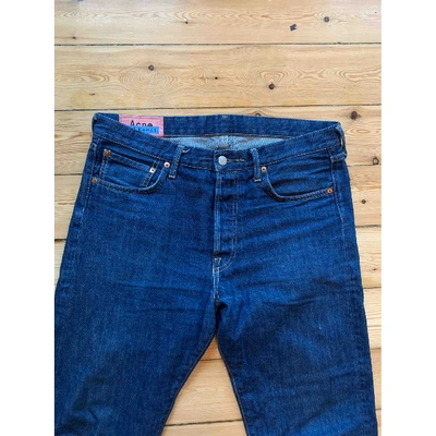 Pre-owned Acne Studios Blue Cotton Jeans