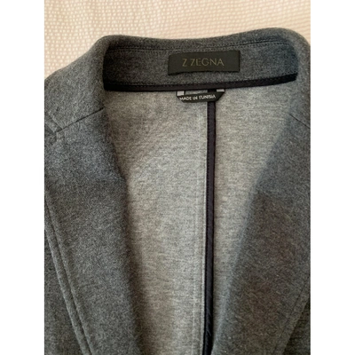 Pre-owned Z Zegna Grey Cotton Jacket