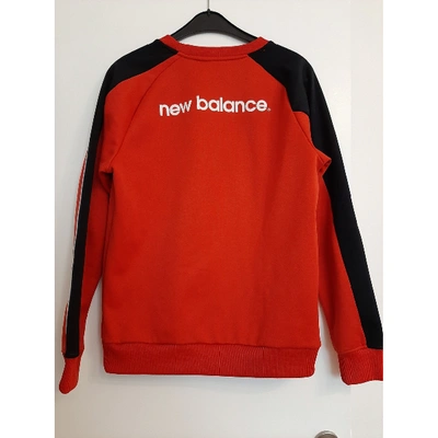Pre-owned New Balance Red Polyester Knitwear & Sweatshirt