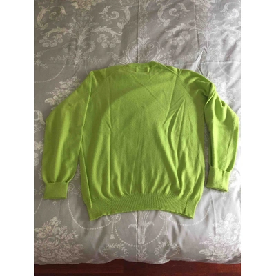 Pre-owned Ballantyne Cashmere Pull In Green