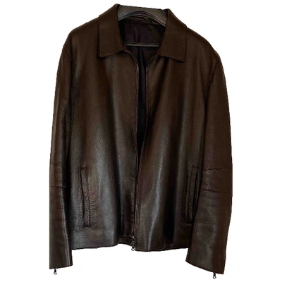 Pre-owned Neil Barrett Brown Leather Jacket