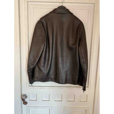 Pre-owned Neil Barrett Brown Leather Jacket