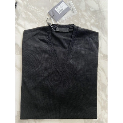 Pre-owned Alexander Mcqueen Wool Pull In Black