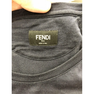 Pre-owned Fendi T-shirt In Blue