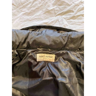 Pre-owned Saint Laurent Cloth Puffer In Black