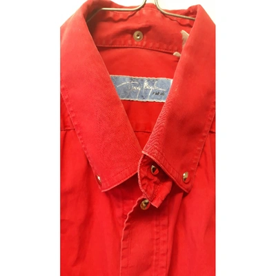 Pre-owned Mugler Red Cotton Shirts