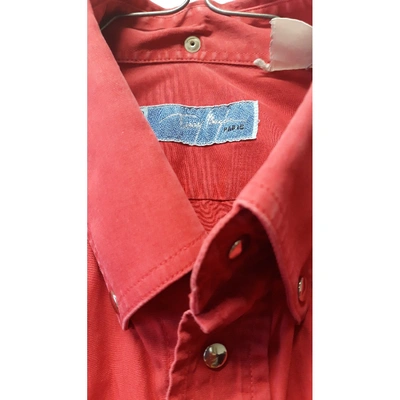 Pre-owned Mugler Red Cotton Shirts