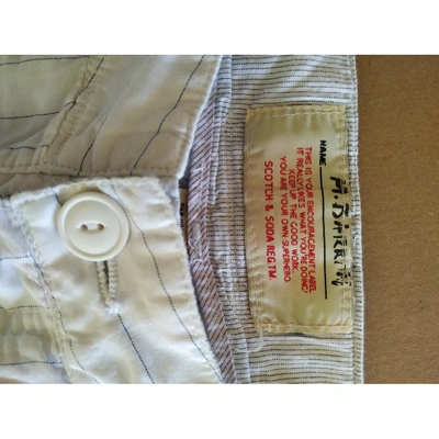 Pre-owned Scotch & Soda White Cotton Shorts