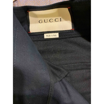 Pre-owned Gucci Navy Cotton Shorts
