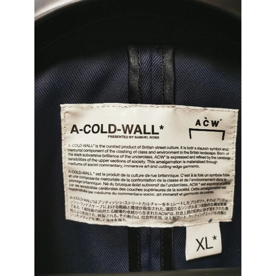Pre-owned A-cold-wall* Blue Cotton Jacket