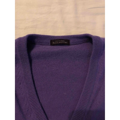 Pre-owned Ballantyne Cashmere Pull In Purple