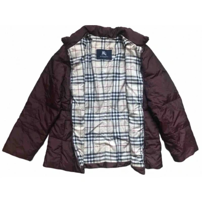 Pre-owned Burberry Vest In Burgundy