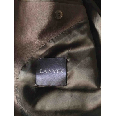 Pre-owned Lanvin Wool Vest In Anthracite