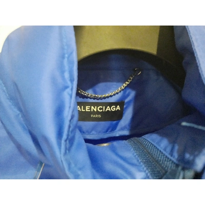Pre-owned Balenciaga Blue Jacket