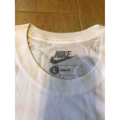 Pre-owned Nike White Cotton T-shirt