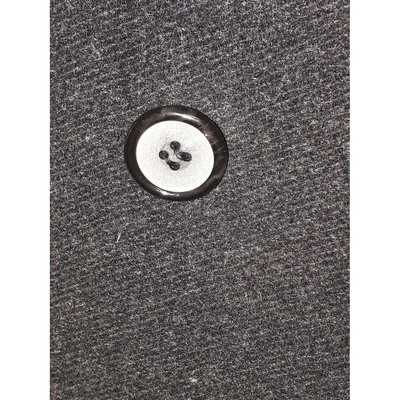 Pre-owned Saint Laurent Wool Coat In Grey