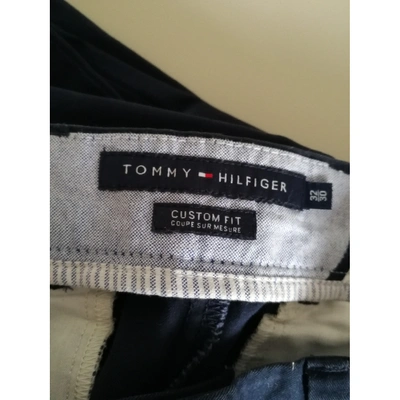 Pre-owned Tommy Hilfiger Trousers In Blue