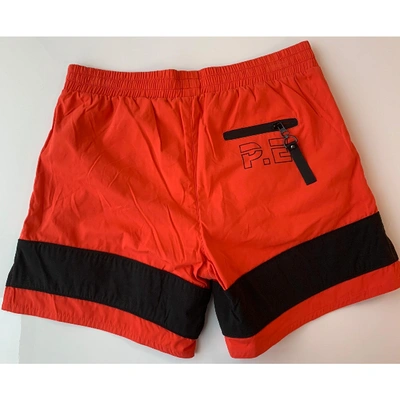 Pre-owned P.e Nation Red Polyester Shorts