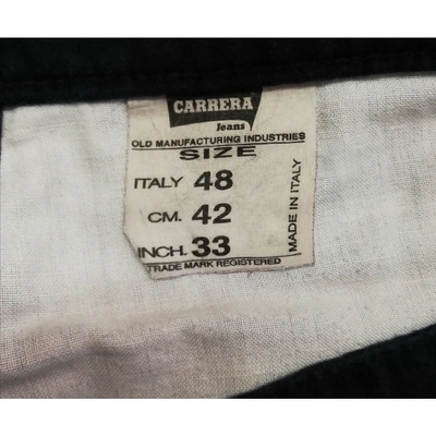 Pre-owned Carrera Straight Jeans In Blue