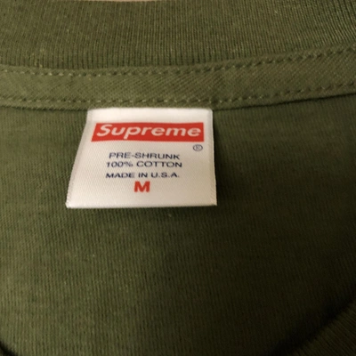 Pre-owned Supreme T-shirt In Green