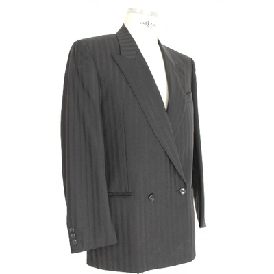 Pre-owned Emanuel Ungaro Black Wool Jacket