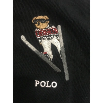 Pre-owned Polo Ralph Lauren Polo Ajustã© Manches Courtes Polo Shirt In Black