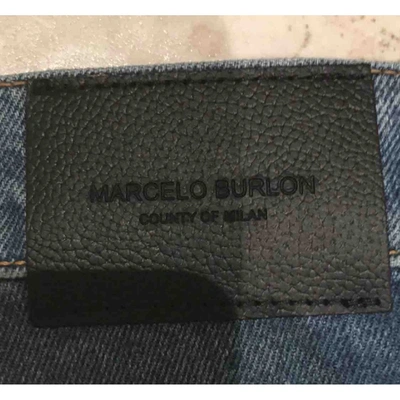 Pre-owned Marcelo Burlon County Of Milan Straight Jeans In Other