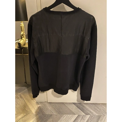 Pre-owned Avelon Leather Sweatshirt In Black