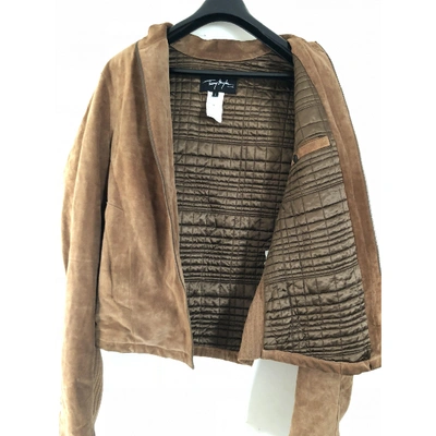 Pre-owned Mugler Brown Leather Jacket