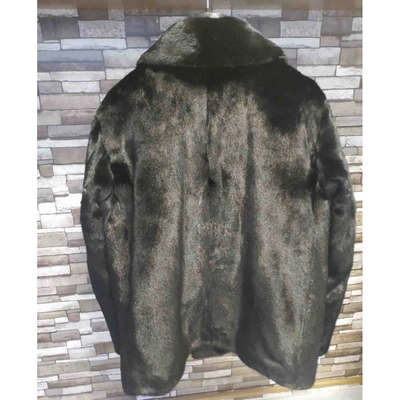 Pre-owned Kiton Black Mink Coat