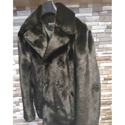 Pre-owned Kiton Black Mink Coat