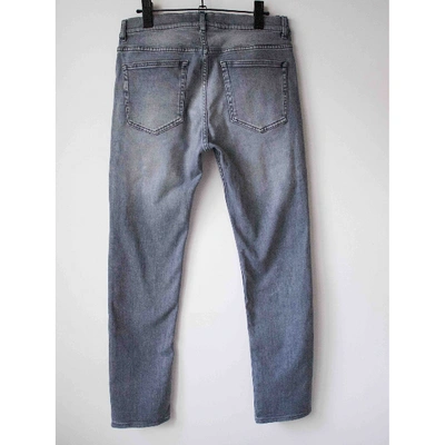 Pre-owned Acne Studios Grey Cotton - Elasthane Jeans