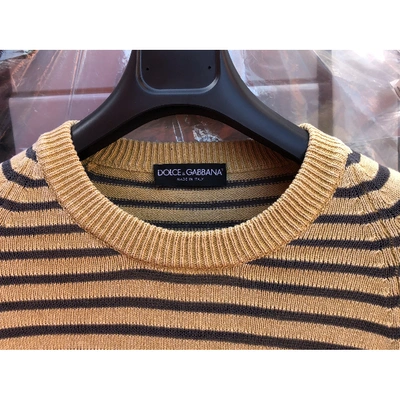 Pre-owned Dolce & Gabbana Yellow Cotton Knitwear & Sweatshirts
