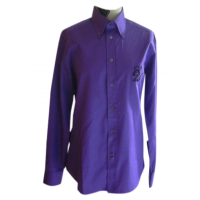 Pre-owned Emanuel Ungaro Purple Cotton Shirts