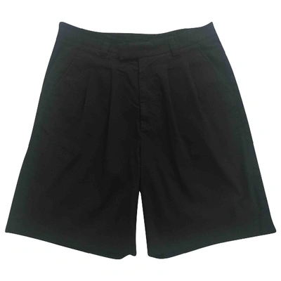 Pre-owned Gucci Black Cotton Shorts