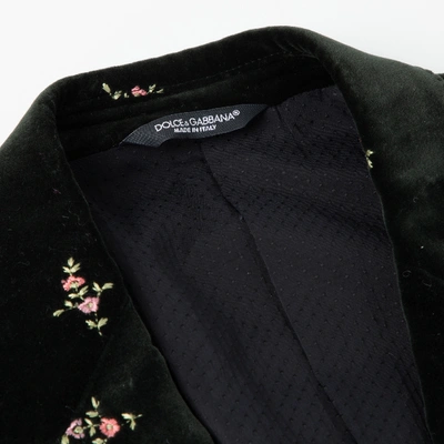 Pre-owned Dolce & Gabbana Green Suede Jacket