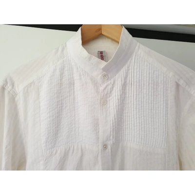 Pre-owned Kenzo Ecru Cotton Shirts