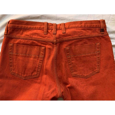 Pre-owned Gucci Trousers In Red