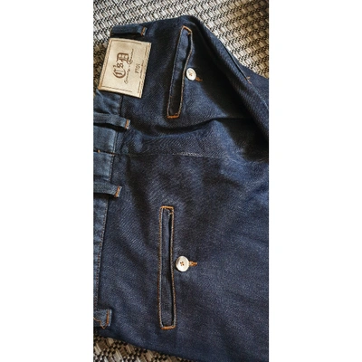 Pre-owned Pt01 Straight Jeans In Blue