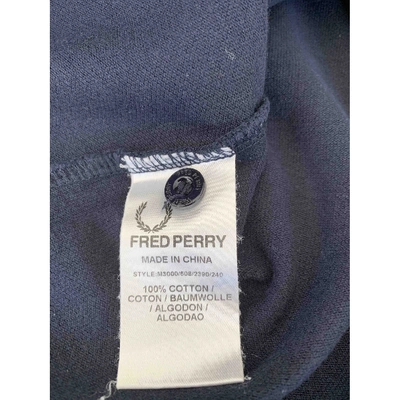 Pre-owned Fred Perry Polo Shirt In Blue