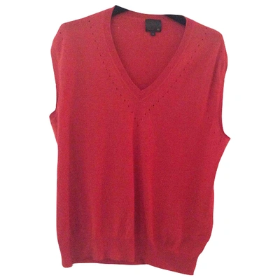 Pre-owned Fendi Wool Vest In Red