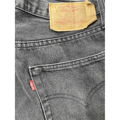 Pre-owned Levi's Straight Jeans In Black