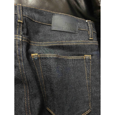 Pre-owned Zadig & Voltaire Straight Jeans In Blue